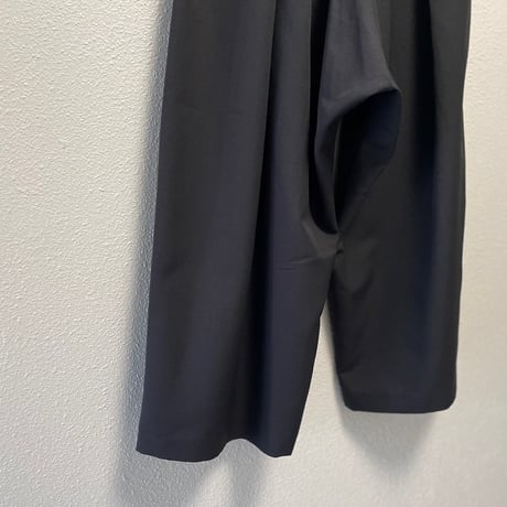 販売継続品/ mizuiro ind ハイウエスト タックワイドイージーパンツ