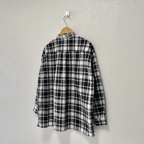 nest Robe コットンリネンチェックシャツ