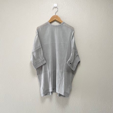 mizuiro ind  楊柳コットンドロップショルダー プルオーバー