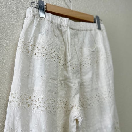 FREAK'S STORE パンチング刺繍レースパンツ