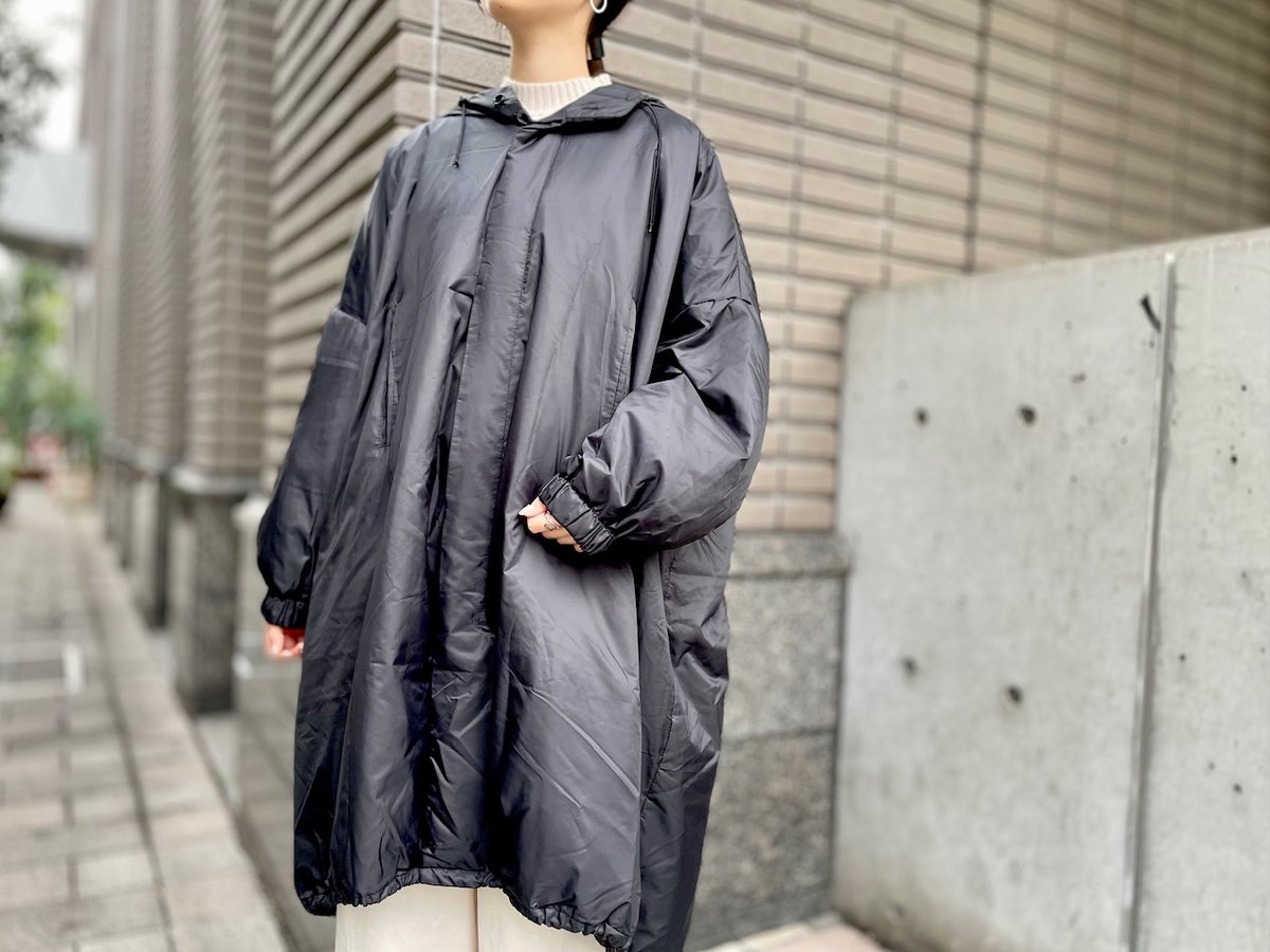 mizuiroind フード付き ワイドダウンコート