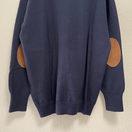 R&D.M.Co-  エルボーパッチVネックカーディガン