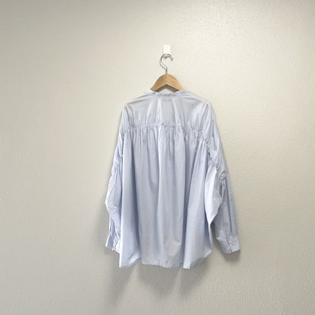 mizuiro ind  バックギャザーワイドシャツ