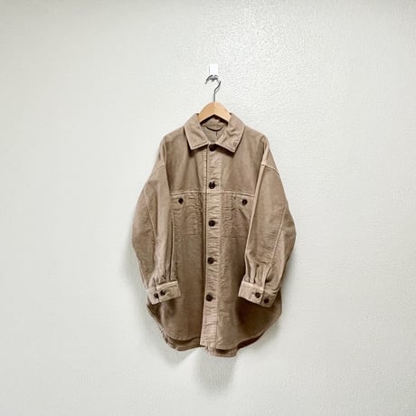 未使用品 / nest Robe / コットンモールスキンビッグシャツジャケット