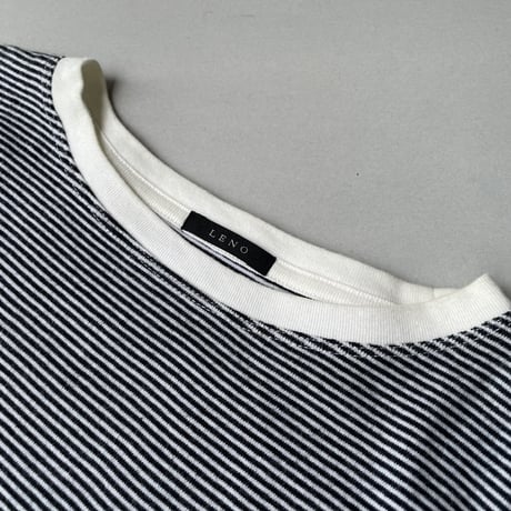 LENO HALF SLEEVE BORDER T-SHIRT