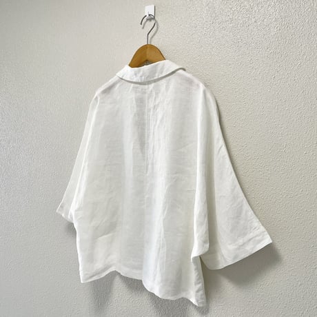 未使用品 / 2025SS /  UNIVERSAL TISSU フレンチリネン ドルマンスリーブ  シャツ ジャケット オフホワイト