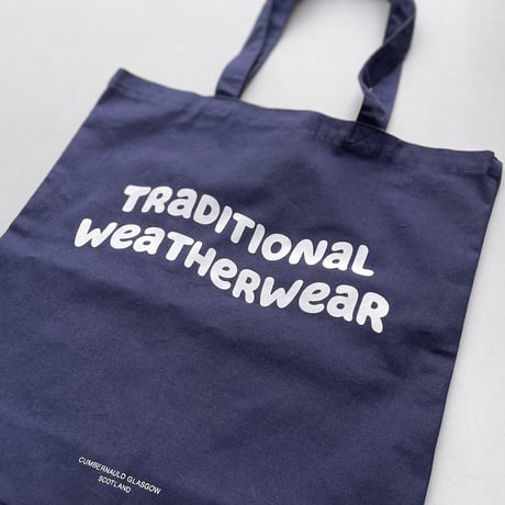 販売継続品 / Traditional Weatherwear WAVE LOGO GUSSET TOTE ウェーブロゴ トートバッグ