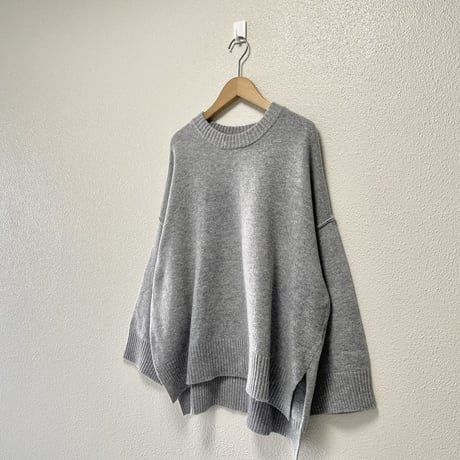 mizuiro ind  クルーネックワイドプルオーバー