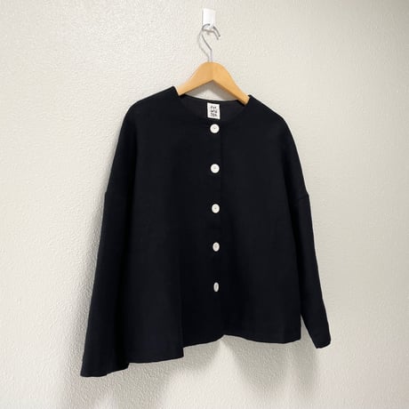 継続販売品 / pot and tea  綿麻 ドロップショルダージャケット