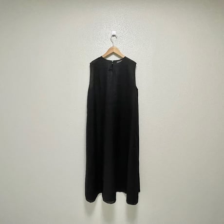 2025SS / タグ付き未使用品 / 販売継続品 / mizuiro ind  リネンノースリーブワンピース