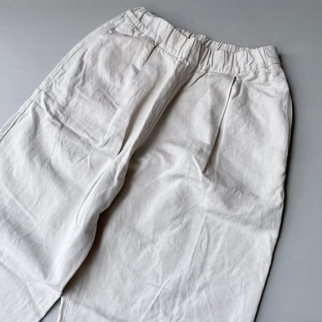 yuni コットンリネンタックパンツ