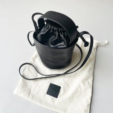 thehighlights  pot' micro-mini leather bag more BLACK