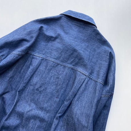 2024AW / 人気完売品 雑誌LEEオリジナルブランド 12closet × エディター伊藤真知さん コラボ コクーンデニムシャツ