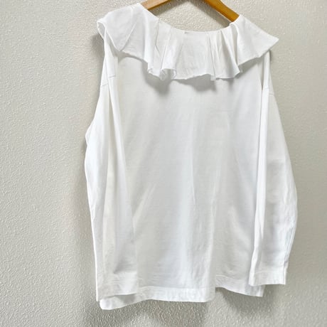 mao made 度詰めオーガニックコットンピエロカラーTee