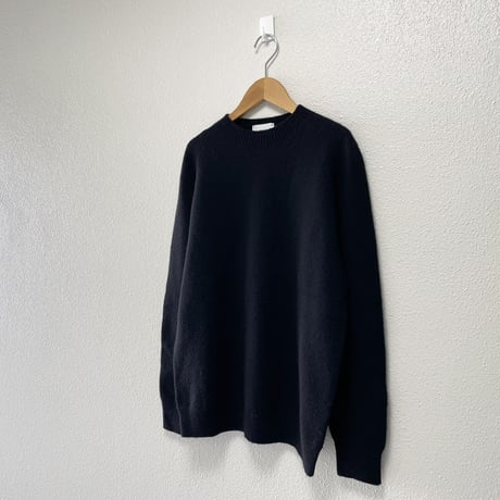 継続販売品 / RINEN 2/15ウール天竺編み(ホールガーメント)クルーネック