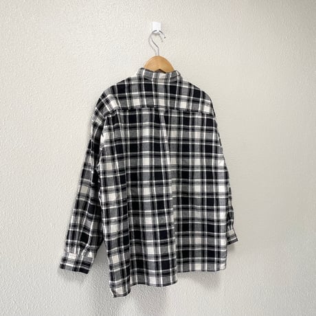 nest Robe コットンリネンチェックシャツ