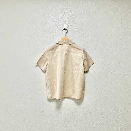 i am i 刺繍襟シャツ