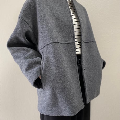 2024AW / JOURNAL STANDARD スーパー140ビーバー ノーカラーショートコート