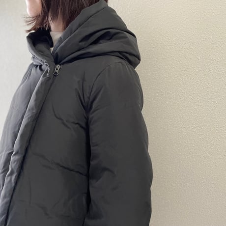 MidiUmi ショートフーデッドダウンコート