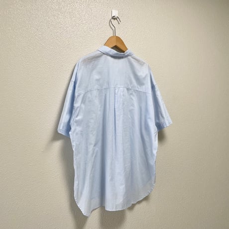 mizuiro ind ハーフスリーブワイドシャツ