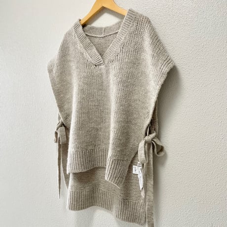 nest Robe ウールオープンサイドニットベスト