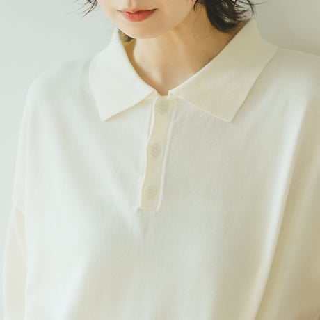 【5色展開】select ポロ衿ニット
