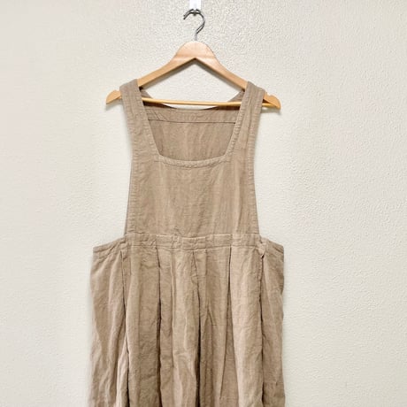 nest Robe ラミーリネン2wayエプロンワンピース