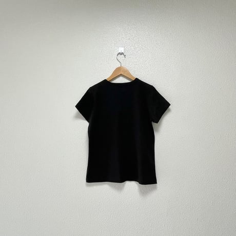 agnes b. ロゴプリント コットン 半袖Tシャツ
