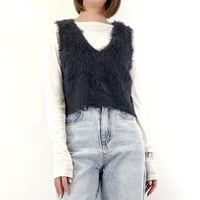 【4色展開】select フェザーヤーンVネックベスト