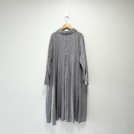 nest Robe ヘンプ先染めギンガムコート