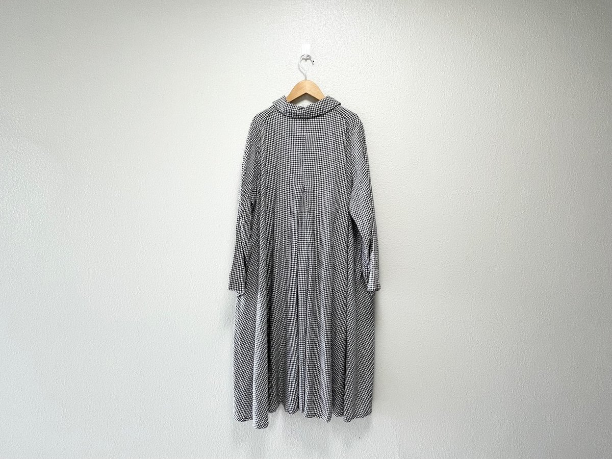 nest robe ヘンプ ギンガムコート nest Robe ヘンプ先染めギンガムコート | Lisululu online