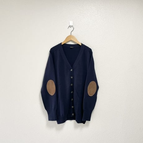 R&D.M.Co-  エルボーパッチVネックカーディガン