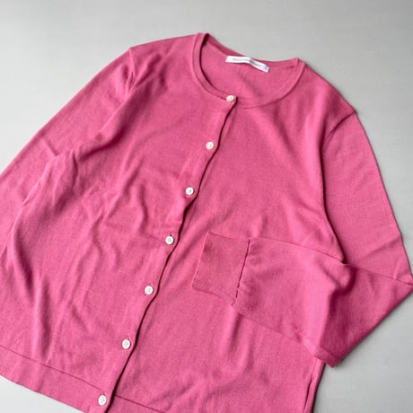 BASIC AND ACCENT クルーネックカーディガン