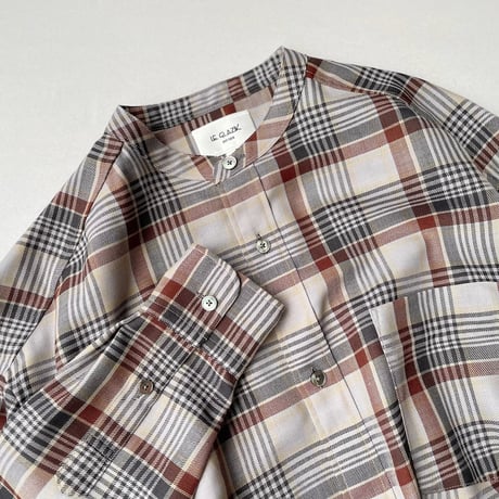LE GLAZIK  チェックシャツワンピース