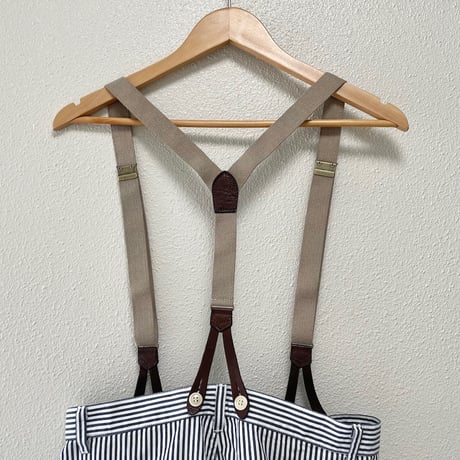 nest Robe ストライプコットンワイドパンツ