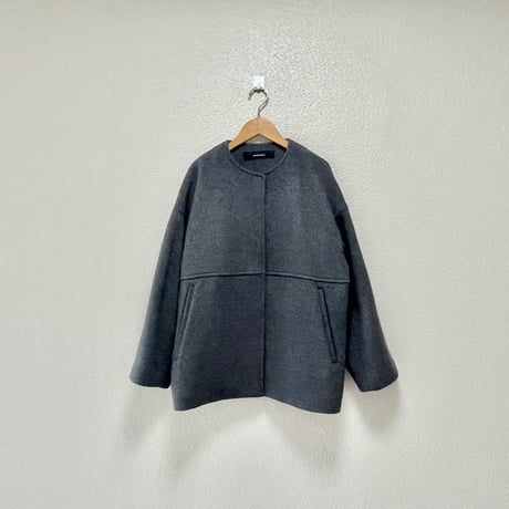 2024AW / JOURNAL STANDARD スーパー140ビーバー ノーカラーショートコート