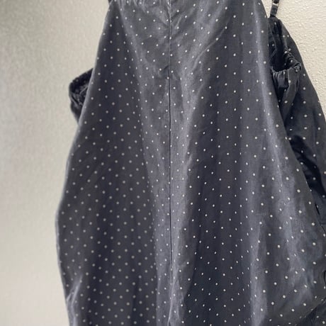 nest Robe リネンドットプリントサロペット