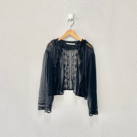 Malle チュール刺繍ブラウス