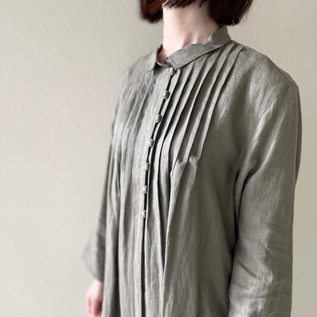 Marque de BRODEUSES フレンチリネンワンピース