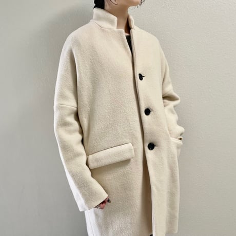 R&D.M.Co- / OLDMAN’S TAILOR  ウールフェルトニットハーフコート