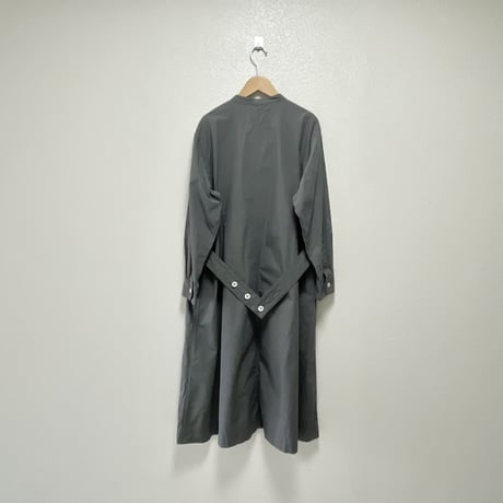 2024AW / MHL. WASHED COTTON POPLIN DRESS