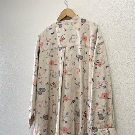 人気完売品/ タグ付き/ 未使用品 GRANDMA MAMA DAUGHTER 『MICHIKUSA』 シャツワンピース