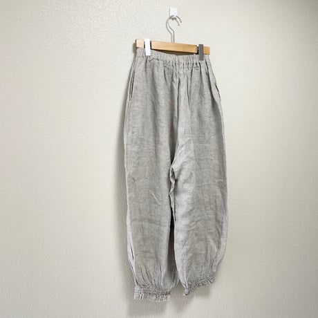 あたう洋裁店 リネン裾フリルパンツ