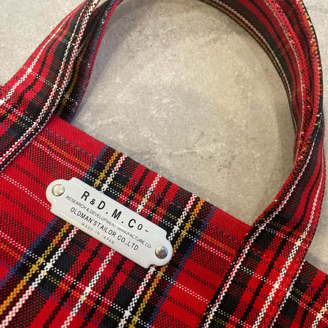 R&D.M.Co- TARTAN CHECK TOTE
