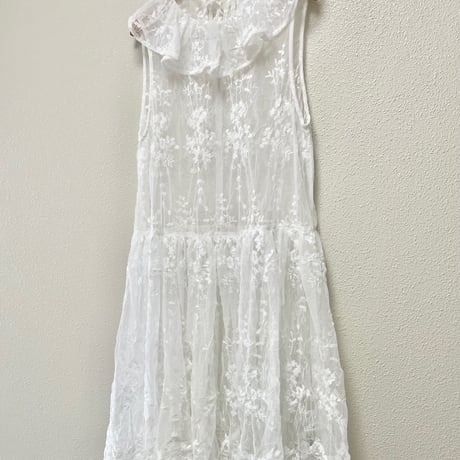 タグ付き未使用品 / 2025SS /  bulle de savon tulle 刺繍 tunic ブラウス
