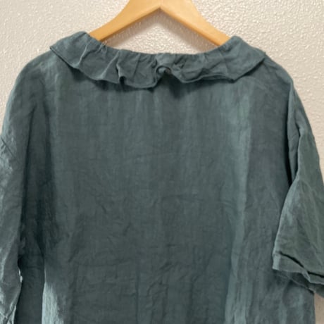 nest Robe  リネンフリルカラー 2way ブラウス
