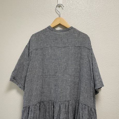 nest Robe FRENCH LINEN GINGHAM SHIRT DRESS