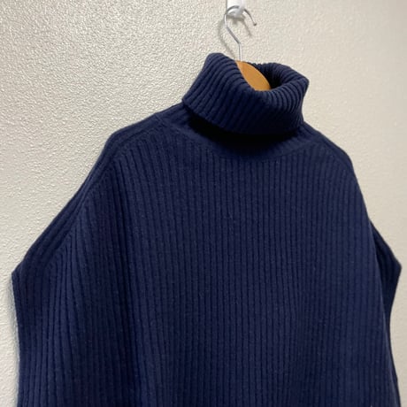 未使用品 / タグ付き / NATURAL LAUNDRY ラムウール RIBタートルベスト