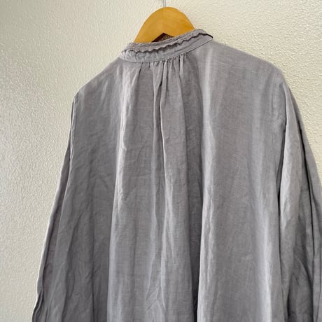 nest Robe リネンレース襟ギャザーワンピース