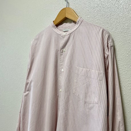 LENO BAND COLLAR PULLOVER DRESS